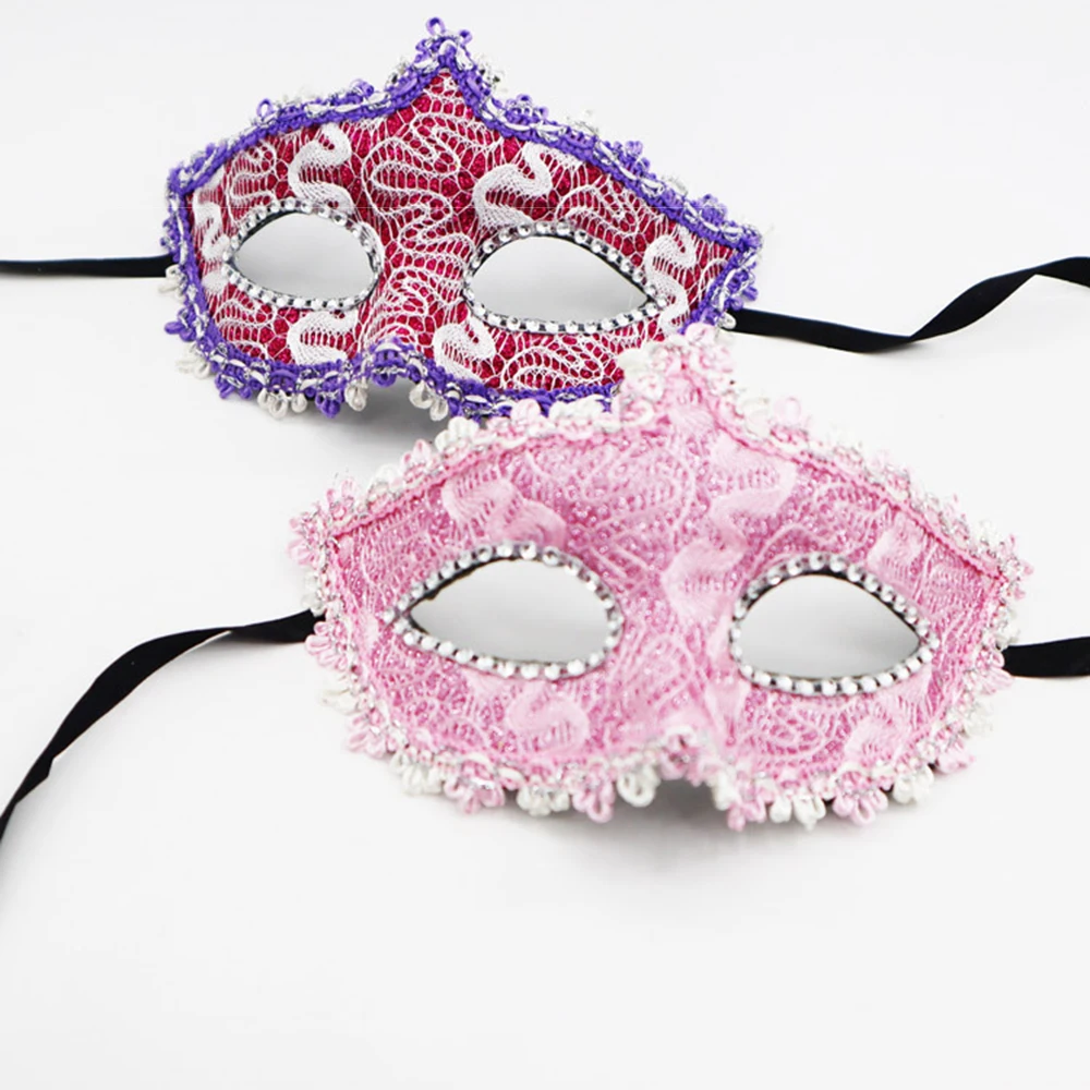 Demi-visage masque de renard mascarade vénitienne diadème masque pour les yeux Sexy noir exquis bord de dentelle masque femmes hommes décoration de fête de carnaval