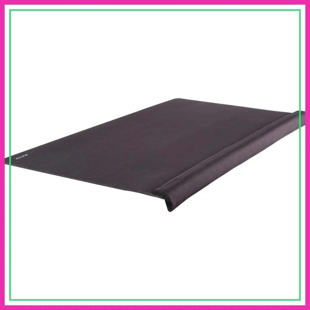 Large Desk Pad with Wrist Rest and Mousing Surface, Foam, Black, 29.5x16.5x1.5 inches