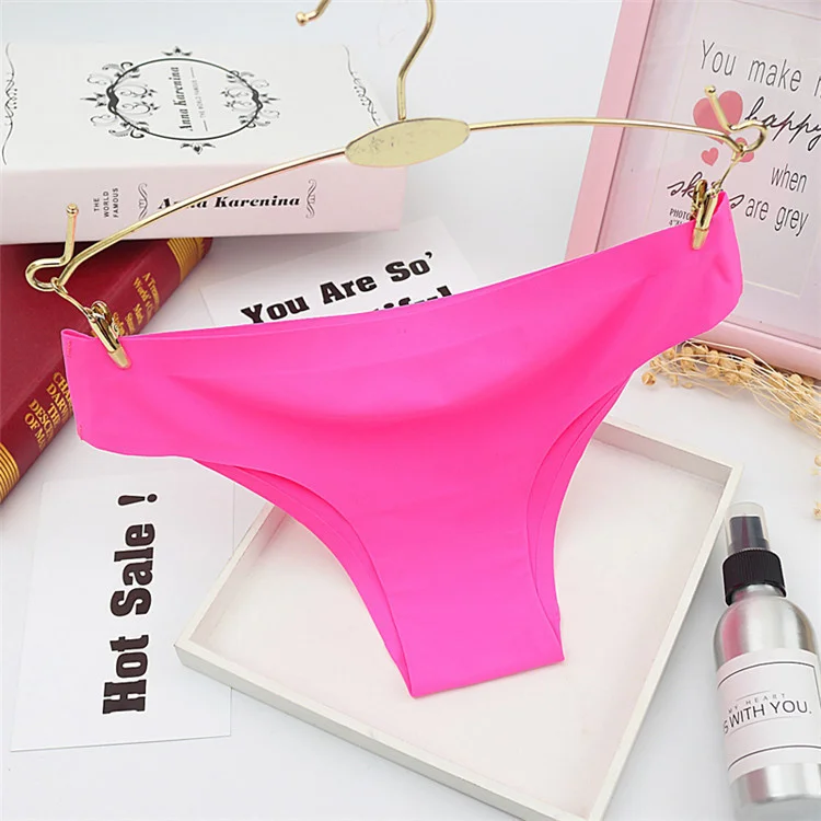 Women ruffles Underwear Invisible Seamless T Panties G-String Female Sexy Thongs Intimates Lingerie Ladies Briefs 1pcs sf2057