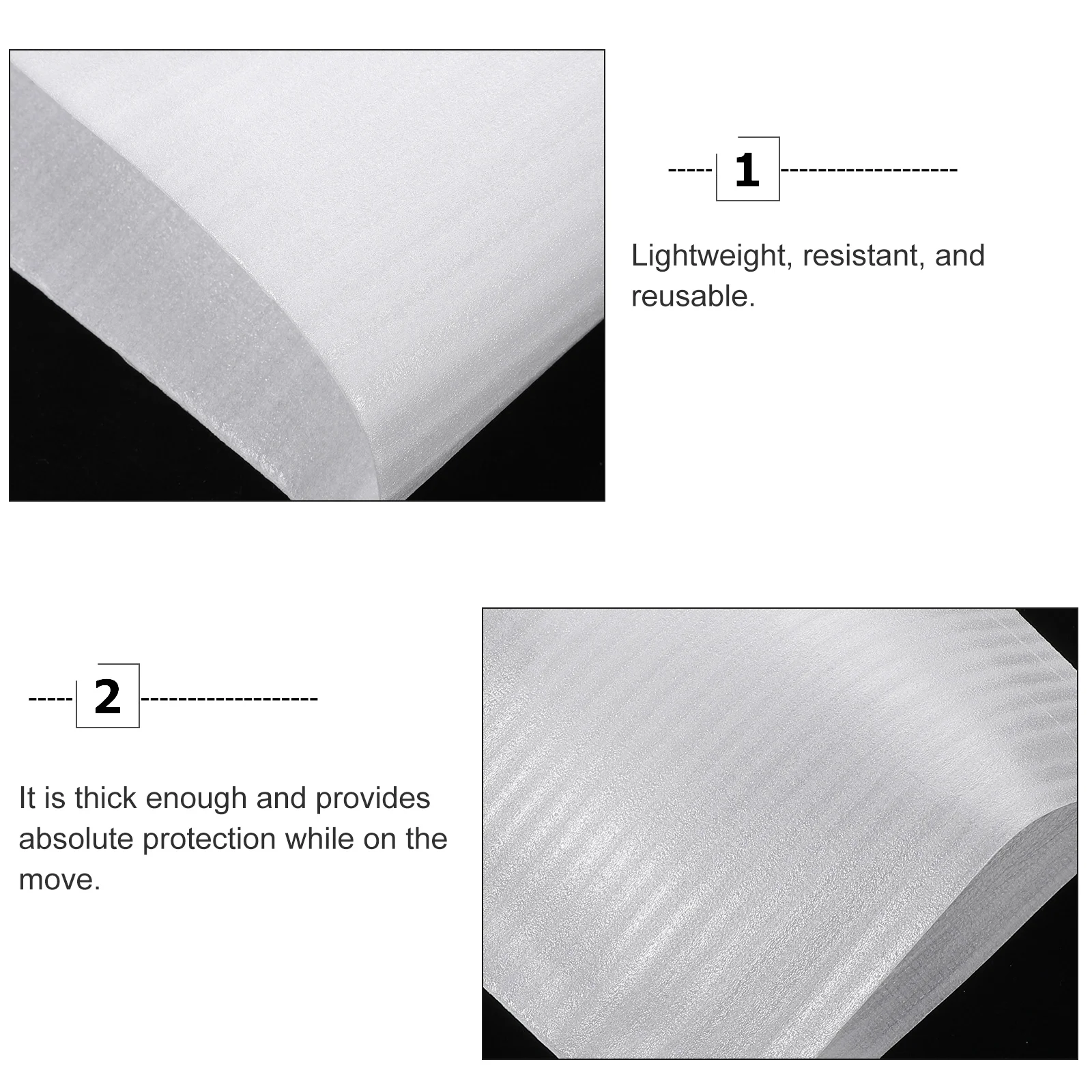 100 Pcs White Wrapping Paper Foam Cup Pouches Packaging Cushioning Packing Anti-static Box