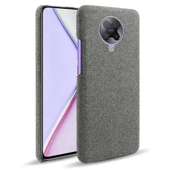 POCO F2 Pro Case Premium Shockproof Woven Textile Fabric Cloth Cover чехол For Redmi K30 Pro