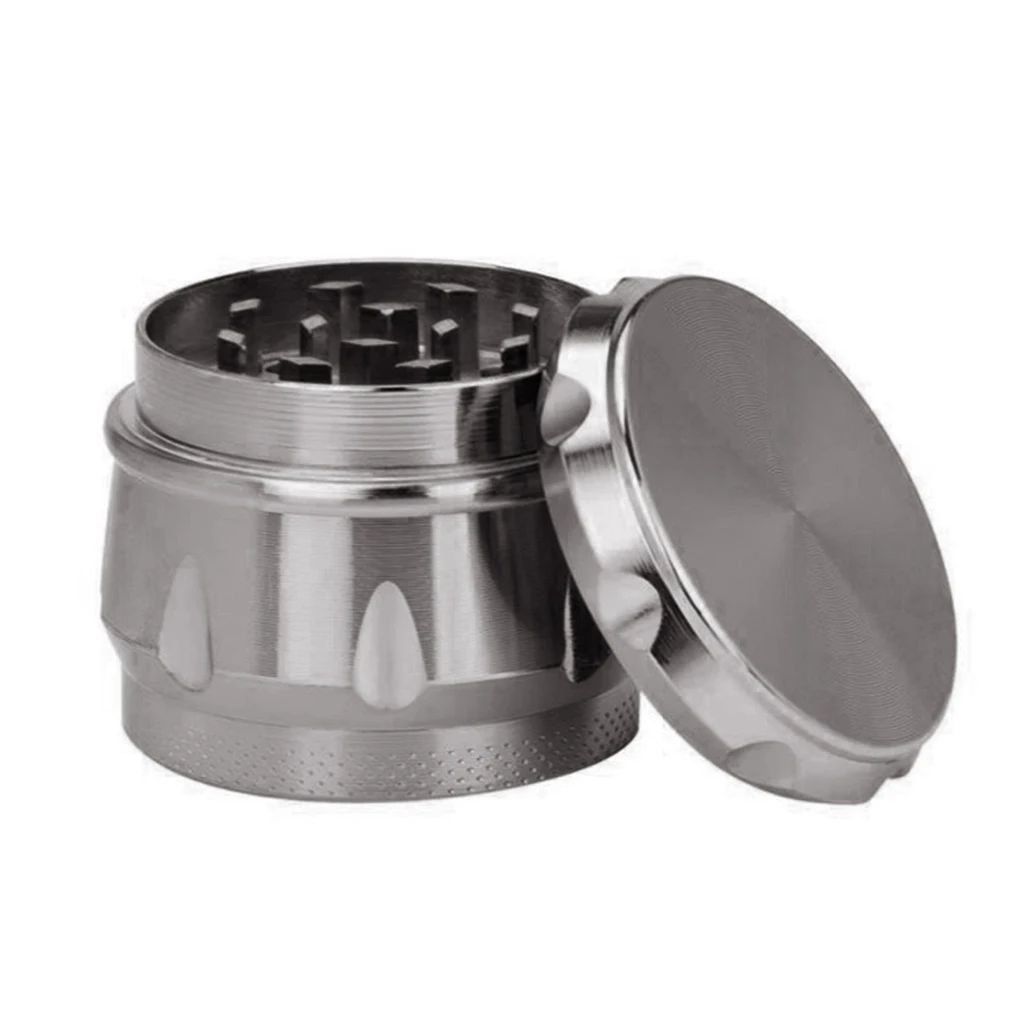 Metal Herb Spice Mills 4 Layers Zinc Alloy Tobacco Grinder Spice Graters Cursher Drum Shape