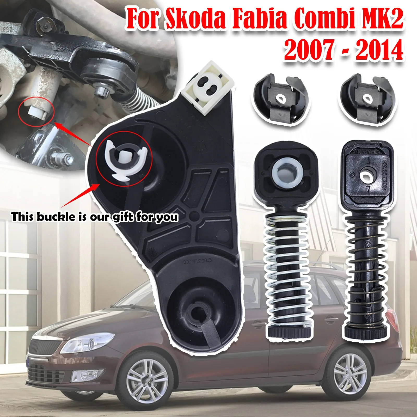 Relay Lever Bowden Cable Catch Lock Washer Set For Skoda Fabia Combi MK2 Gear stick Selector Shifter Linkage End Replacement