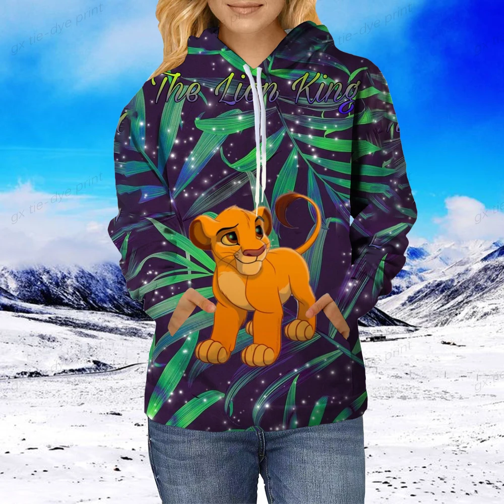 Sudadera con capucha de Disney The Lion King 3D para hombre y mujer, ropa de calle informal Harajuku, Sudadera con capucha de moda