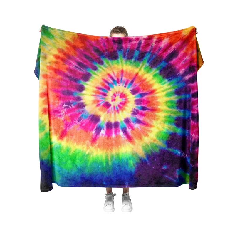 Aertemisi Tie Dye Pet Blanket for Small Medium Large Dog Cat Puppy Kitten Couch Sofa Bed