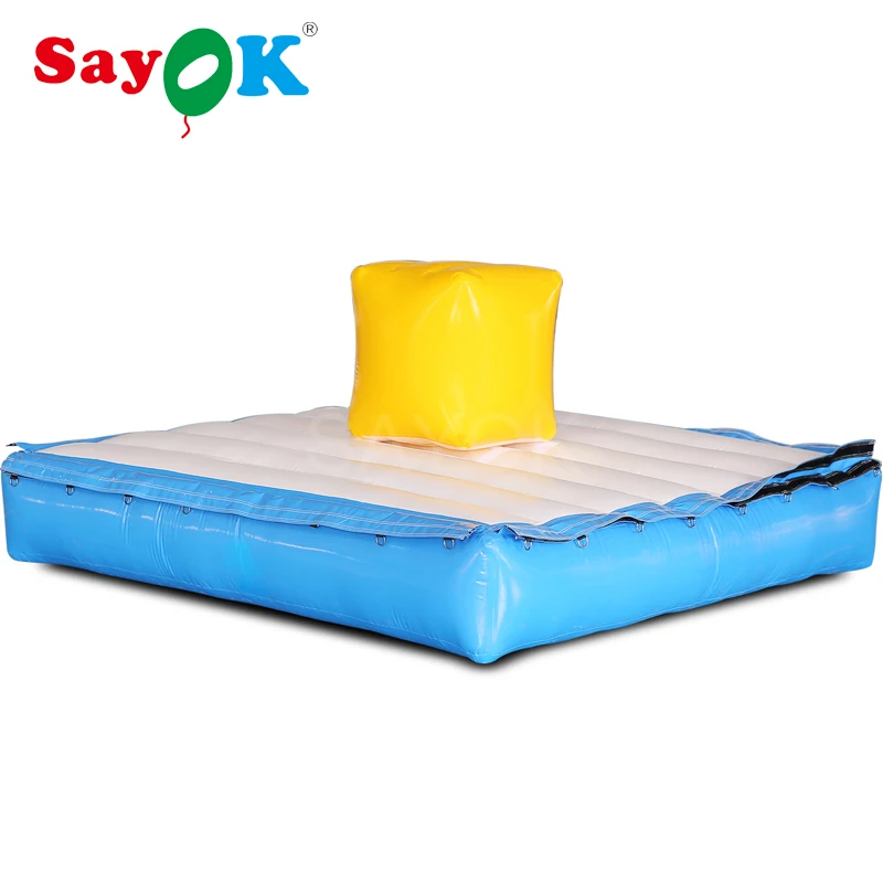 

2m Inflatable Floating Water Games for Pool Party, PVC Inflatable Runway Obstacle Course for Swimming Pools