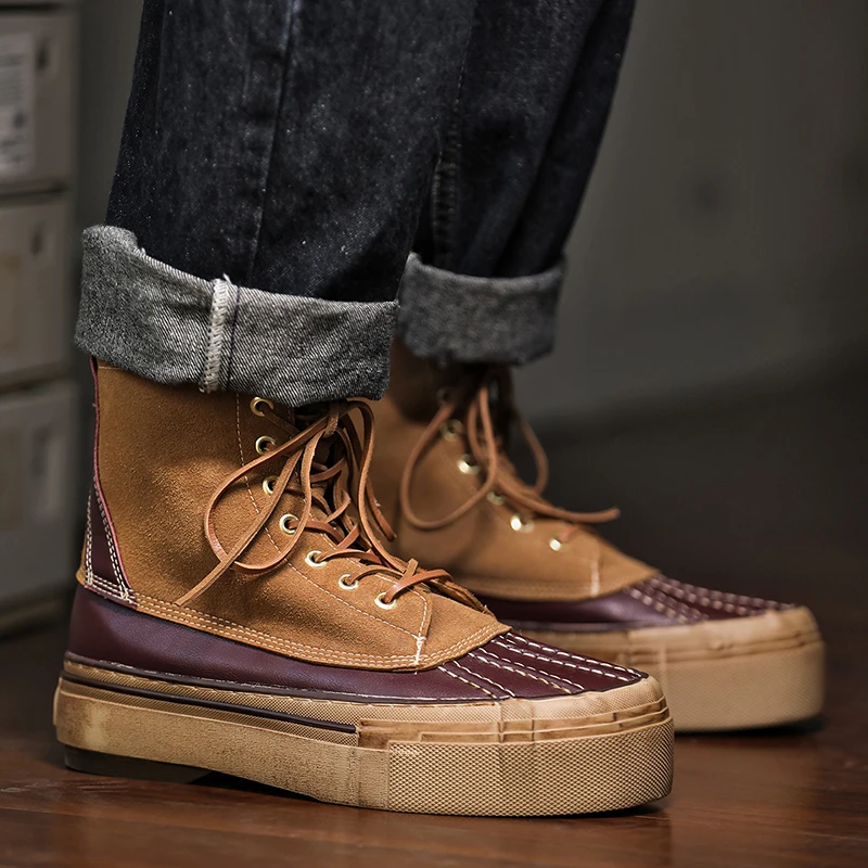 

2026 Spring Thick Bottom New Trendy Casual Sports Fashion Niche High Top Quality Casual Men's Shoes