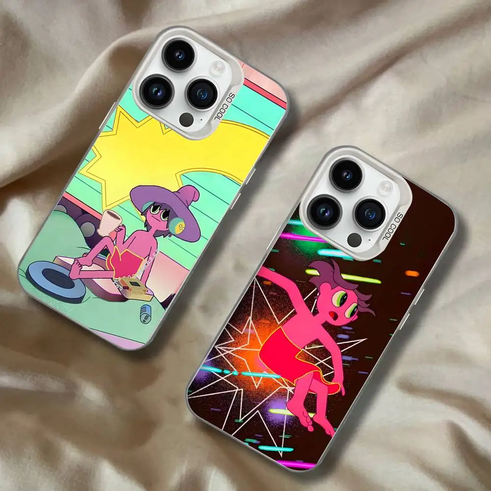 

The Midnight G-Gospel For iPhone 17,16,15,14,13,12,11,Mini,Pro,E,SE4,XS,MAX White Shockproof Candy Matte Cover