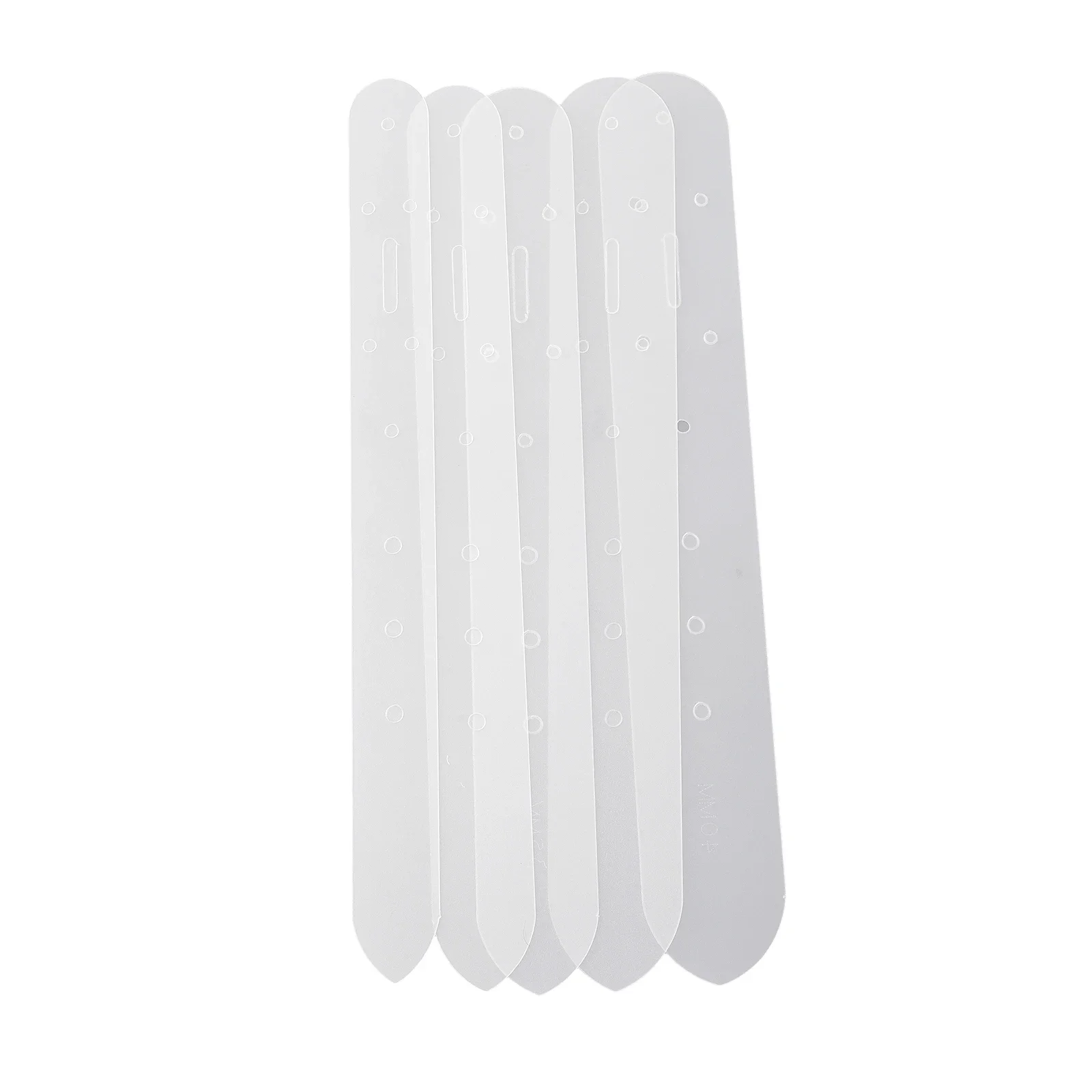 Set Of 5 Plastic Punch Hole Templates Tools For Leather Belt Buckle Head End Orientate Designed For Handcrafted Leather Straps