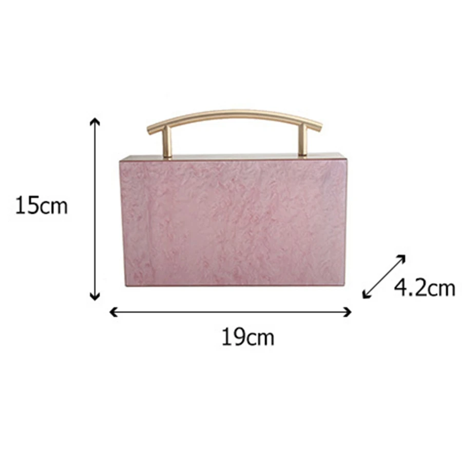 Pochette per decorazioni acriliche di lusso borse da sera per donna borsa a mano per feste di matrimonio borsa a tracolla a catena pochette per portafoglio