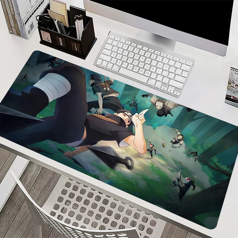 

Mousepad Laptop Mouse Pad Office PC Accessories Keyboard Pad Rubber Cup Mat Soft Mouse Mat Large Naruto Shisui Uchiha Desk Mat