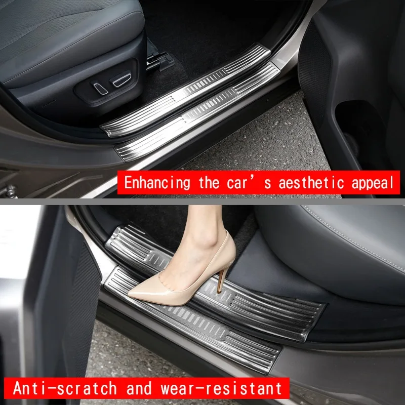 Car Door Sill Plate Threshold Protection Decoration Strip Fit For Toyota Rav4 2026 Entry Board Pedal Cover Interior Stickers view 4
