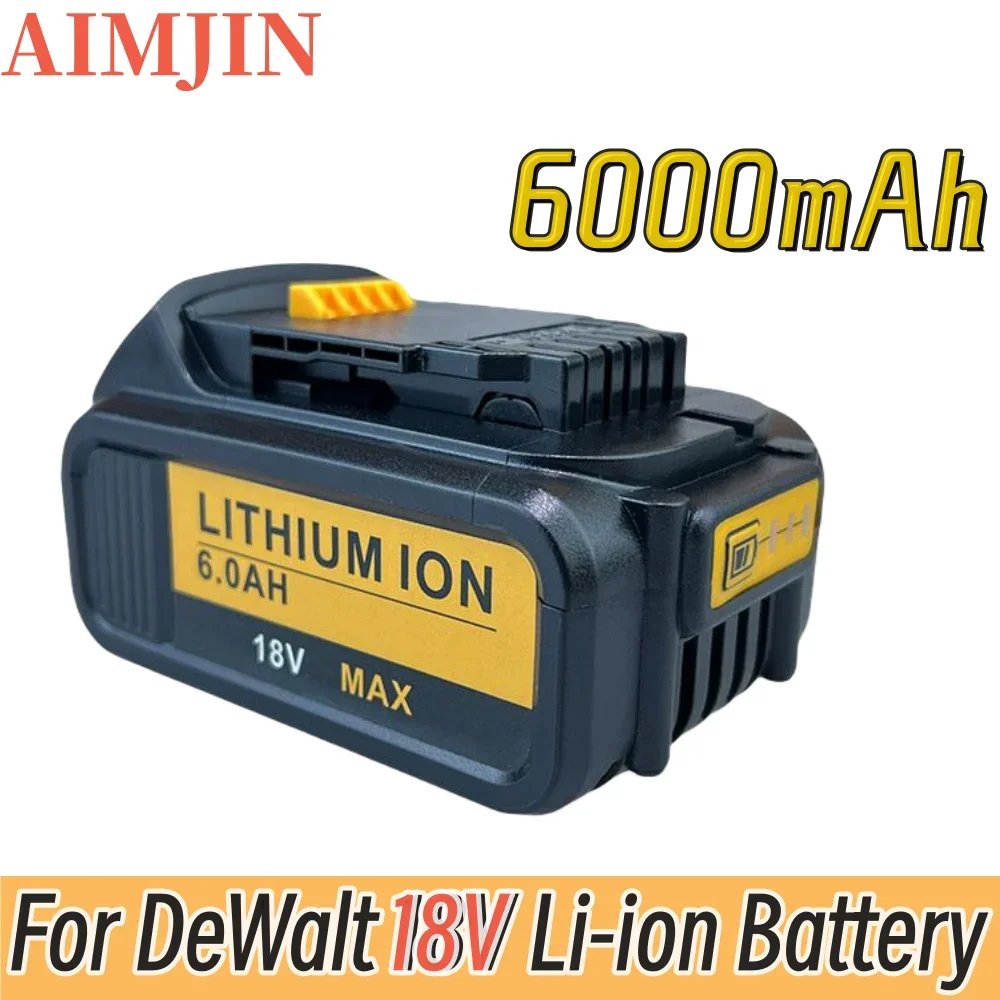 

18V 6.0Ah lithium-ion replacement battery, suitable for DeWalt cordless drill tool DCB200 DCB184 DCB181 Dewalt MAX XR battery