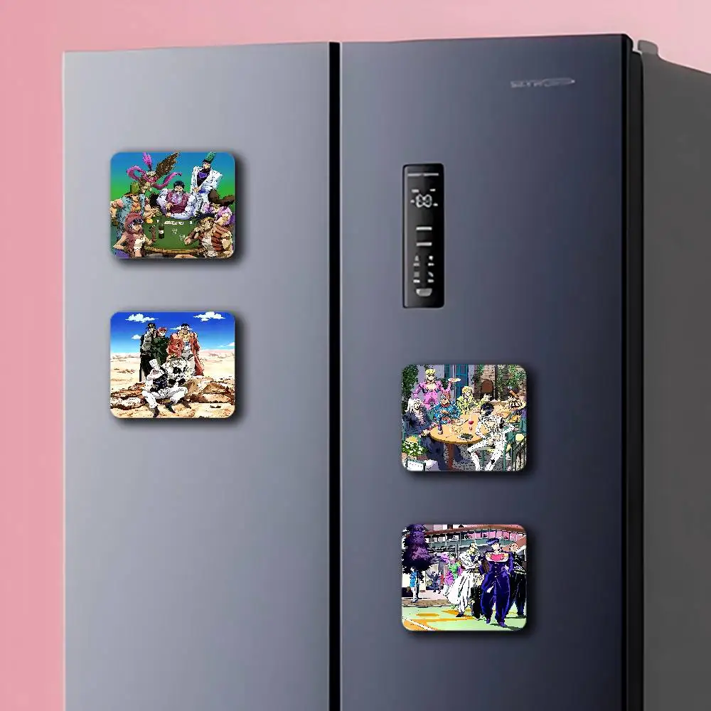 ملصقات مربعة مغناطيسية لصور المغامرة الغريبة من جوجوس، هدية تذكارية لديكور المنزل