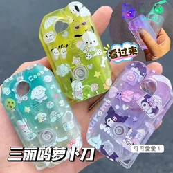 Sanrio Cinnamoroll Shiny Knife Anime Hello Kitty 3D Decompression Toys Melody Children's Anti Anxiety Supply Girls Boys Gift New