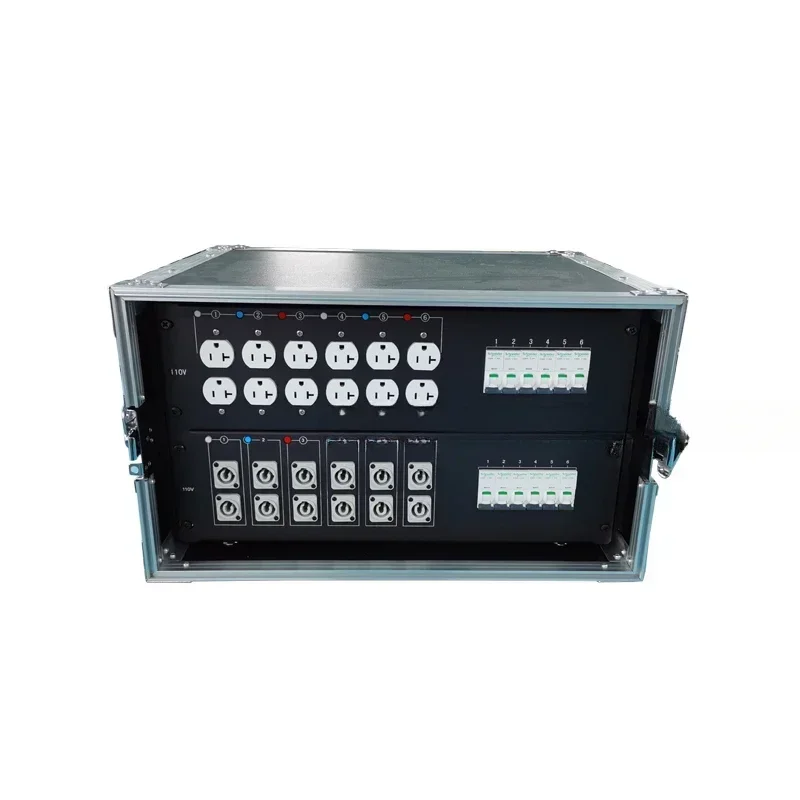 18way Powercon Edison outputs for stage power distribution box