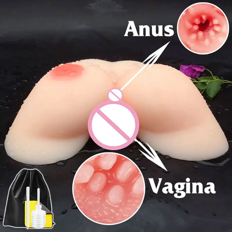 3Dリアルな膣とタイトな肛門の男性用リアルなセックス玩具、携帯用セックスドール、吸引式セックス玩具、セクシーな成人男性の男性用マスターベーション用