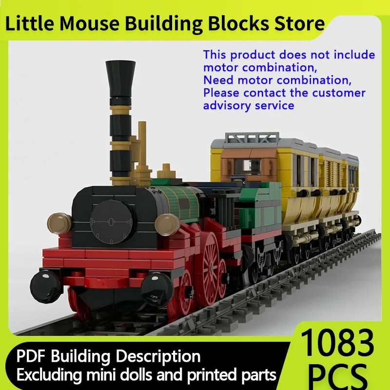 

City Car Model MOC Building Bricks The Adler Germany’s First Train Modular Technology Gifts Holiday Assemble Children Toys Suit