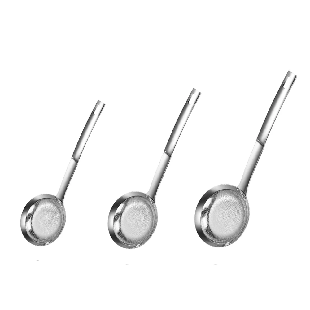 Fine Mesh Strainer Stainless Steel Fine Mesh Sieve Scoop Multifunction Kitchen Percolator Heat Kitchen Accessories