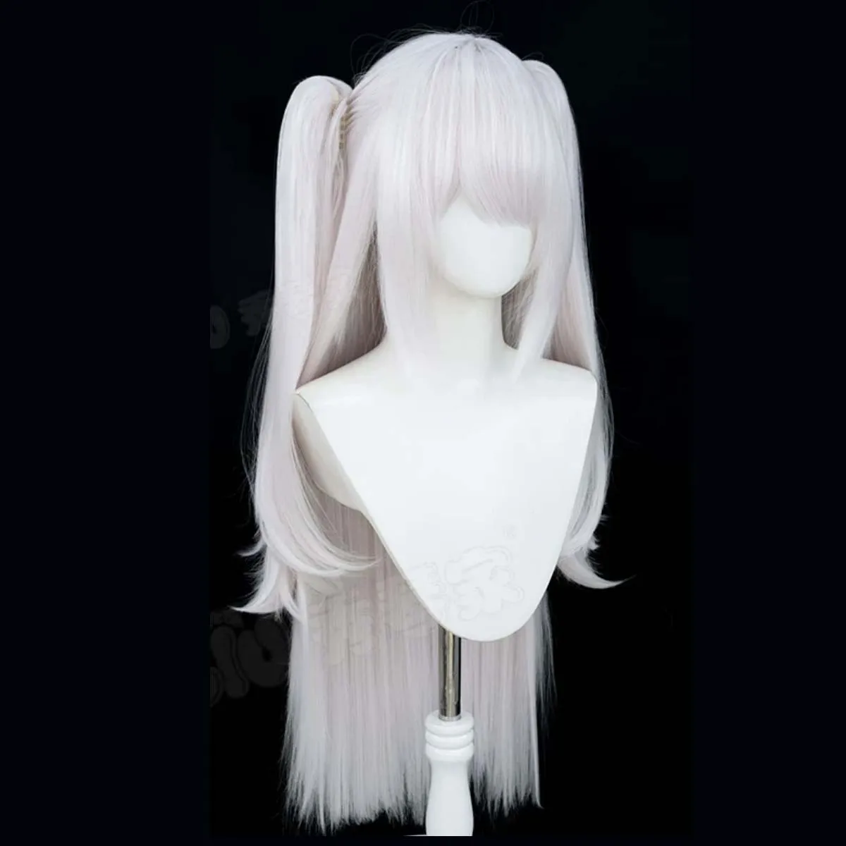 Women Game Azur Lane Hartford Cosplay Wig 85cm Pink White Twin Tails Heat Resistant Synthetic Hair For Halloween Party - view 4