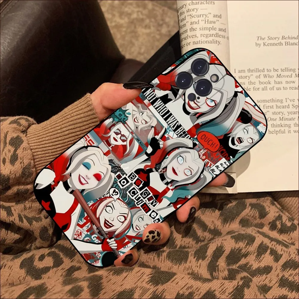 H-Harley Q-Quinn Joker Phone Case For iPhone 15 14 11 12 13 Mini Pro XS Max Cover 6 7 8 Plus X XR SE 2020 Funda Shell