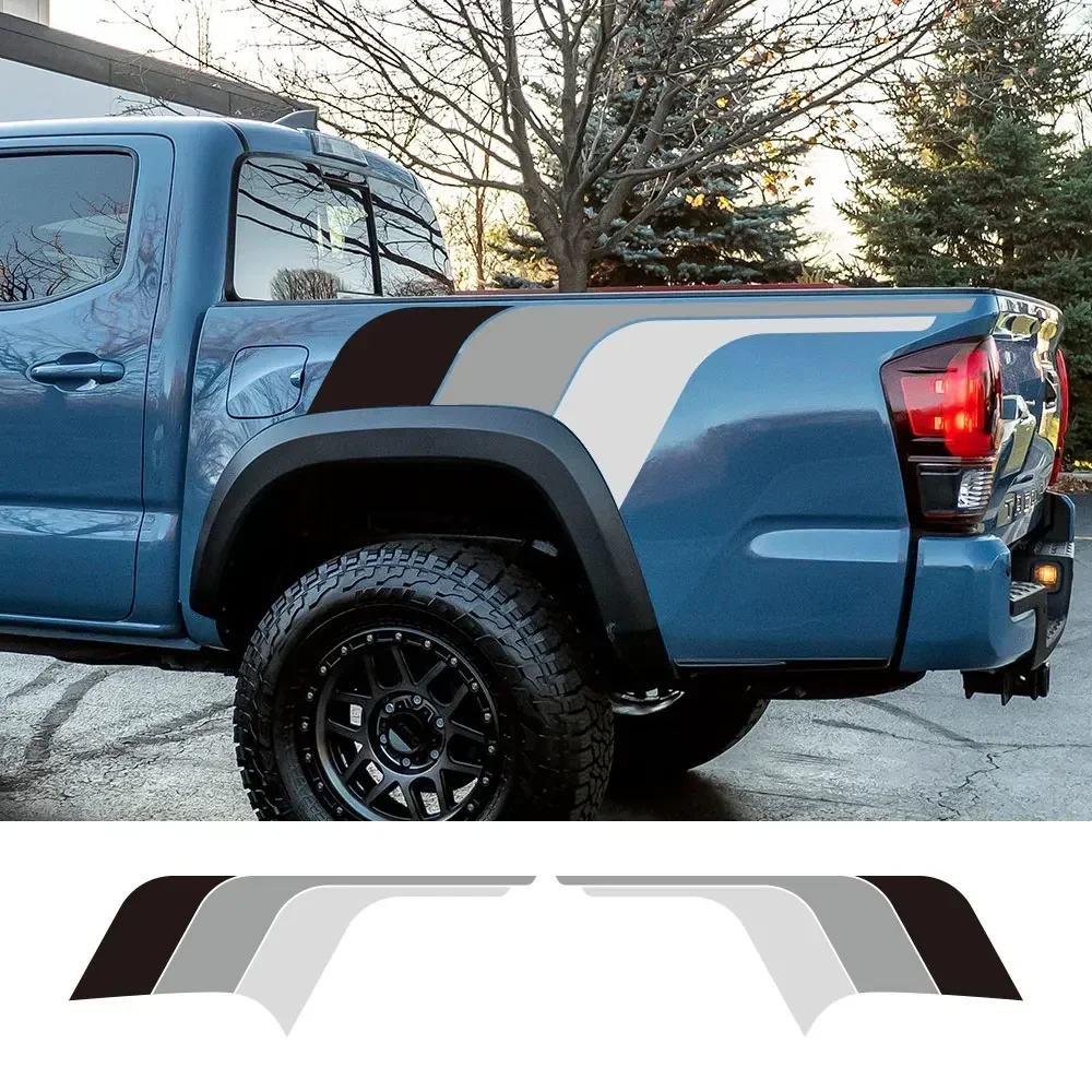 

Pickup Trunk Bed Side Stickers For Toyota Tacoma Truck Mudslinger Side Door Colorful Decor Decal Vinyl Cover Auto Accessories