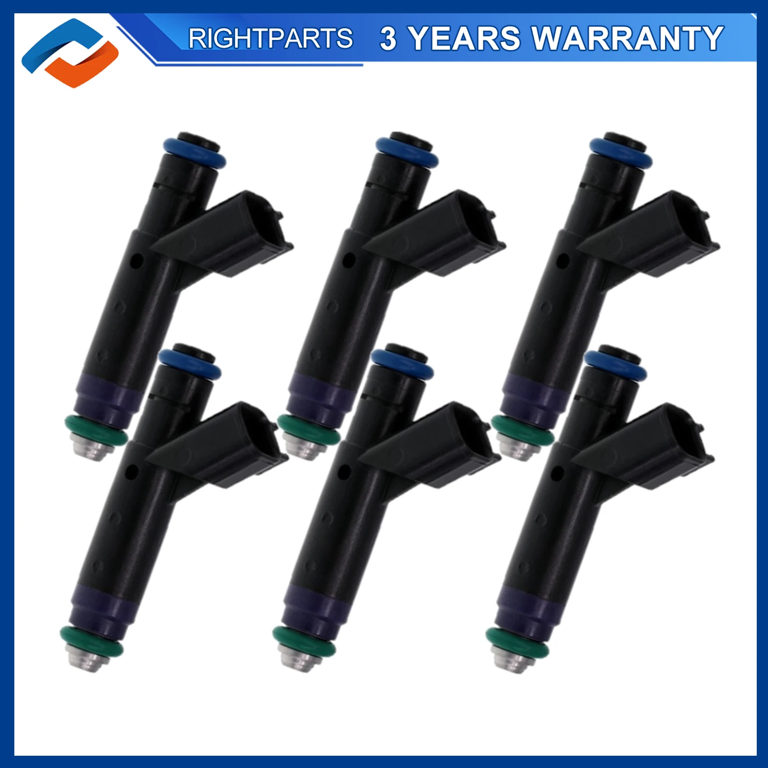 6PCS 4F2E-A4B Fuel Injectors For Ford Freestar Mercury Monterey 3.9L 4.2L 2004 2005 4F2EA4B 822-11186