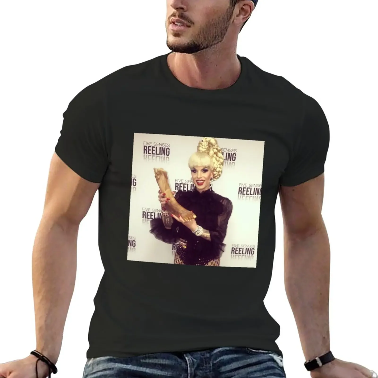 katya freeze dried leg T-Shirt tops Blouse men t shirts