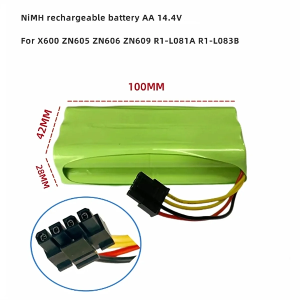 Bateria robota odkurzającego VCR03W 14,4 V NI-MH AA odpowiednia do baterii Midea VCR03W VCR03 Redmond RV-R300 BBK BV3521 RV-R310