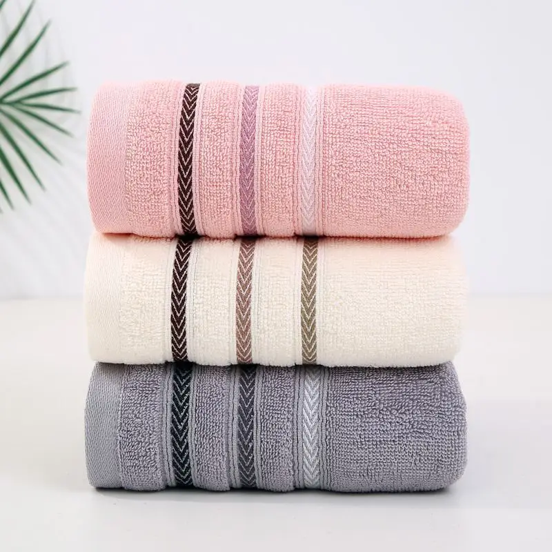 

3 packs, random color [towel pure cotton] long-staple cotton thickened plus wash face and bath adult soft absorbent towel