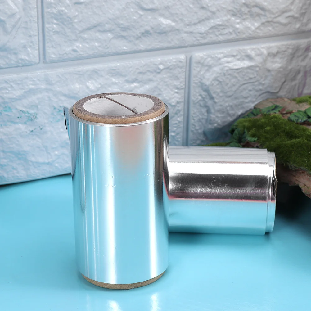 

2 Rolls Silver Aluminum Hair Perm Tool For Coloring Highlights Salon Diy Heat Trapping Roll Hairdressing Supplies Styling Tool