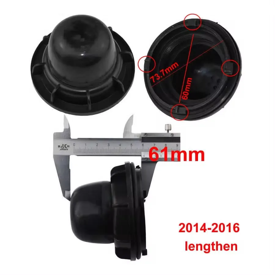 1PCS For Hyundai Verna 2010-2019 Yuena 2016-2020 Headlamp Dust Cover Low High Beam Headlight Cover Refit Lengthened Seal Cap