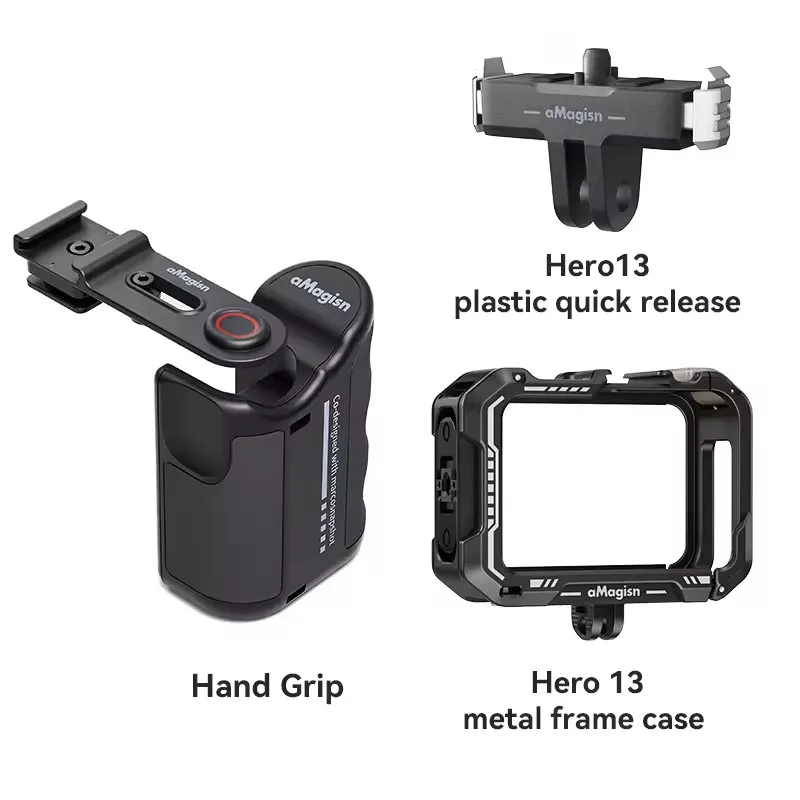aMagisn Xplorer Grip Kit for GoPro13 Hero13 Quick Release Handle