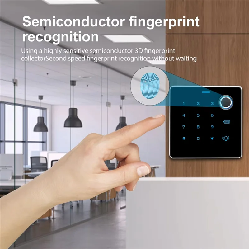 B03B-RFID Card Proximity Card Access Control Keypad Fingerprint Reader Waterproof For Hotel Office Factory Apartment