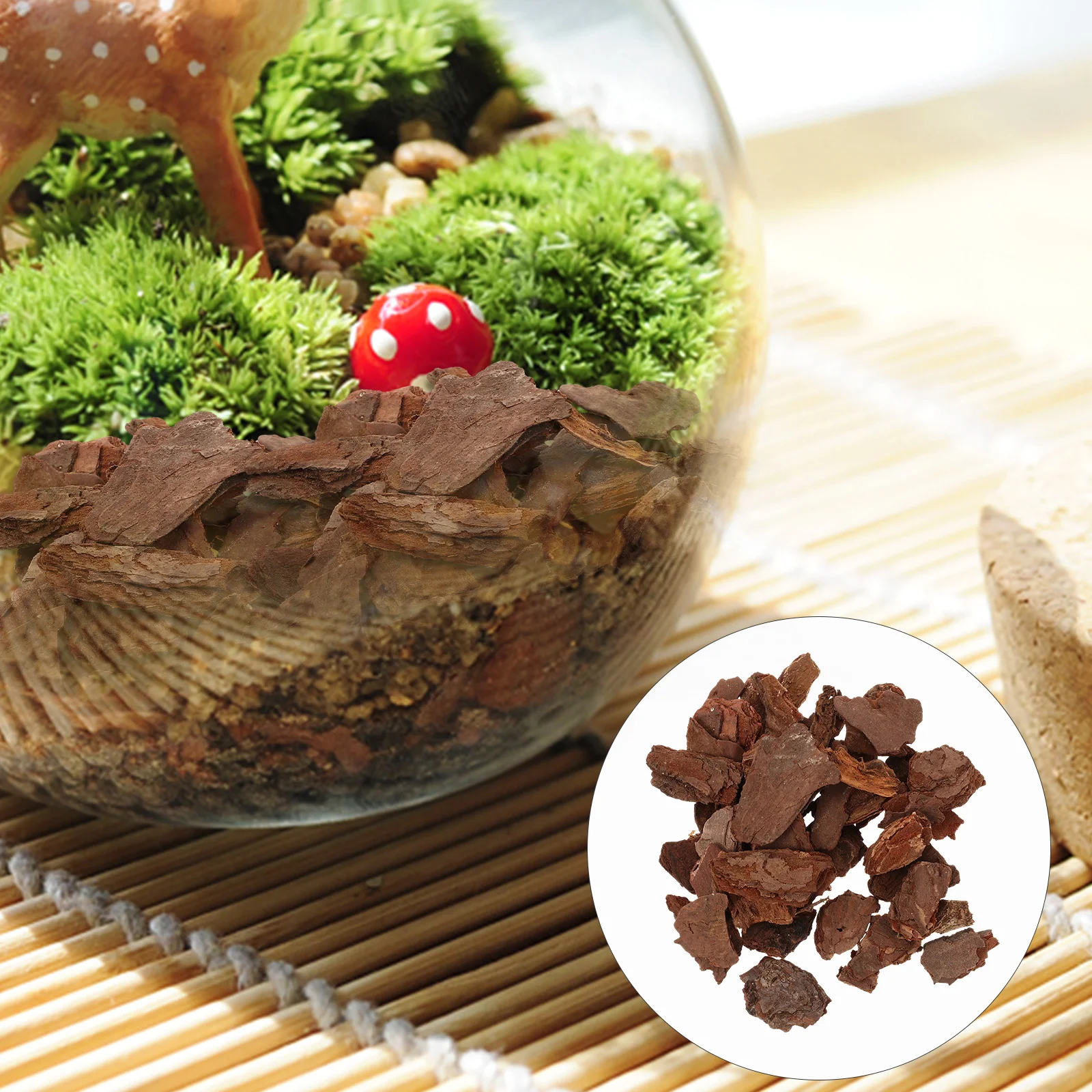 Model Material Log Terrarium Landscape Building Blocks Tree Bark Rock Molds Decor Items Forest Scene Foundation Animal