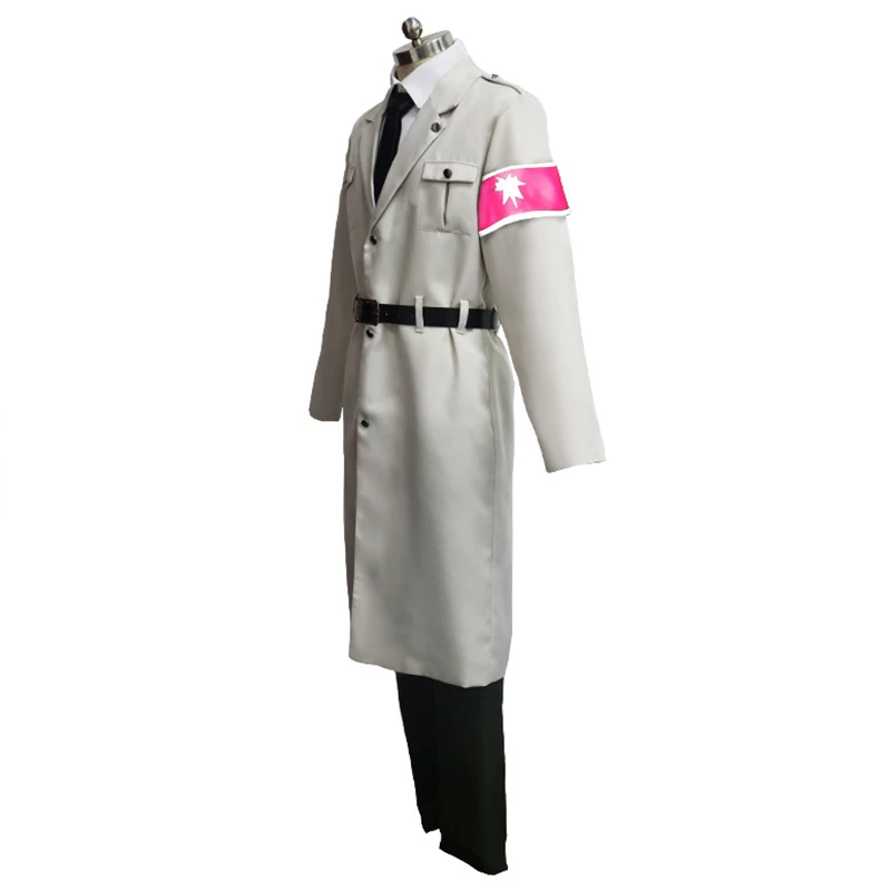 Attack on Titan Cosplay Marley Military Officer Scout Regiment Uniform Reiner Braun Cosplay Unisex Full Set Trench for Comic Con