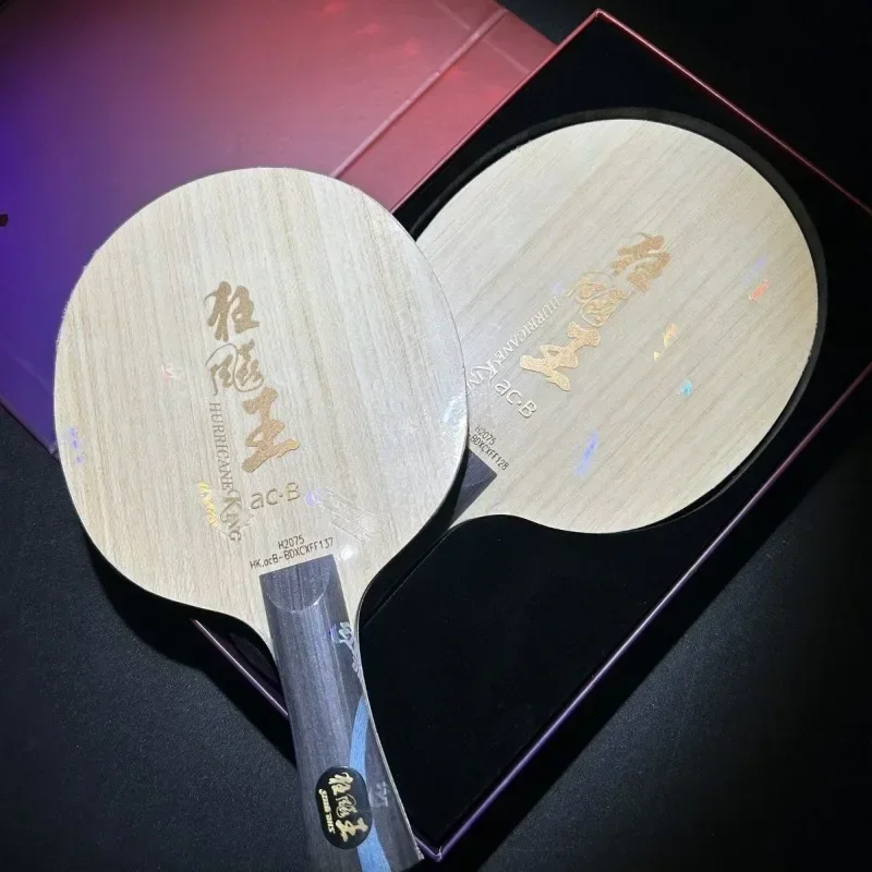 Originele DHS Hurricane King ACB Tafeltennis Blade 5 + 2 Blauw AC Innerforce Professionele Ping Pong Blade Carbon met originele doos