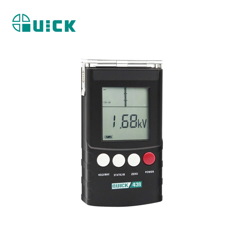 

Высокоточный портативный ручной измеритель статического электричества и ионного баланса 431 для контроля процессов, с питанием от 9В батареи, с защитой от ЭСР, новый