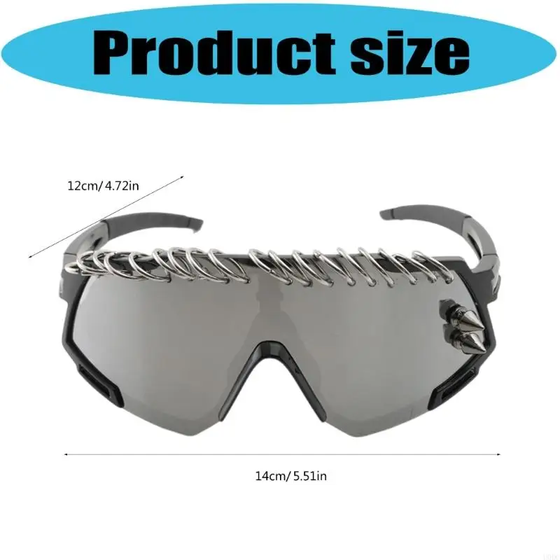 نظارات الشارع الشهير لركوب الدراجات بعدسات كبيرة الحجم لتعزيز السلامة، نظارات عصرية مريحة للرياضة ملابس غير رسمية Y166
