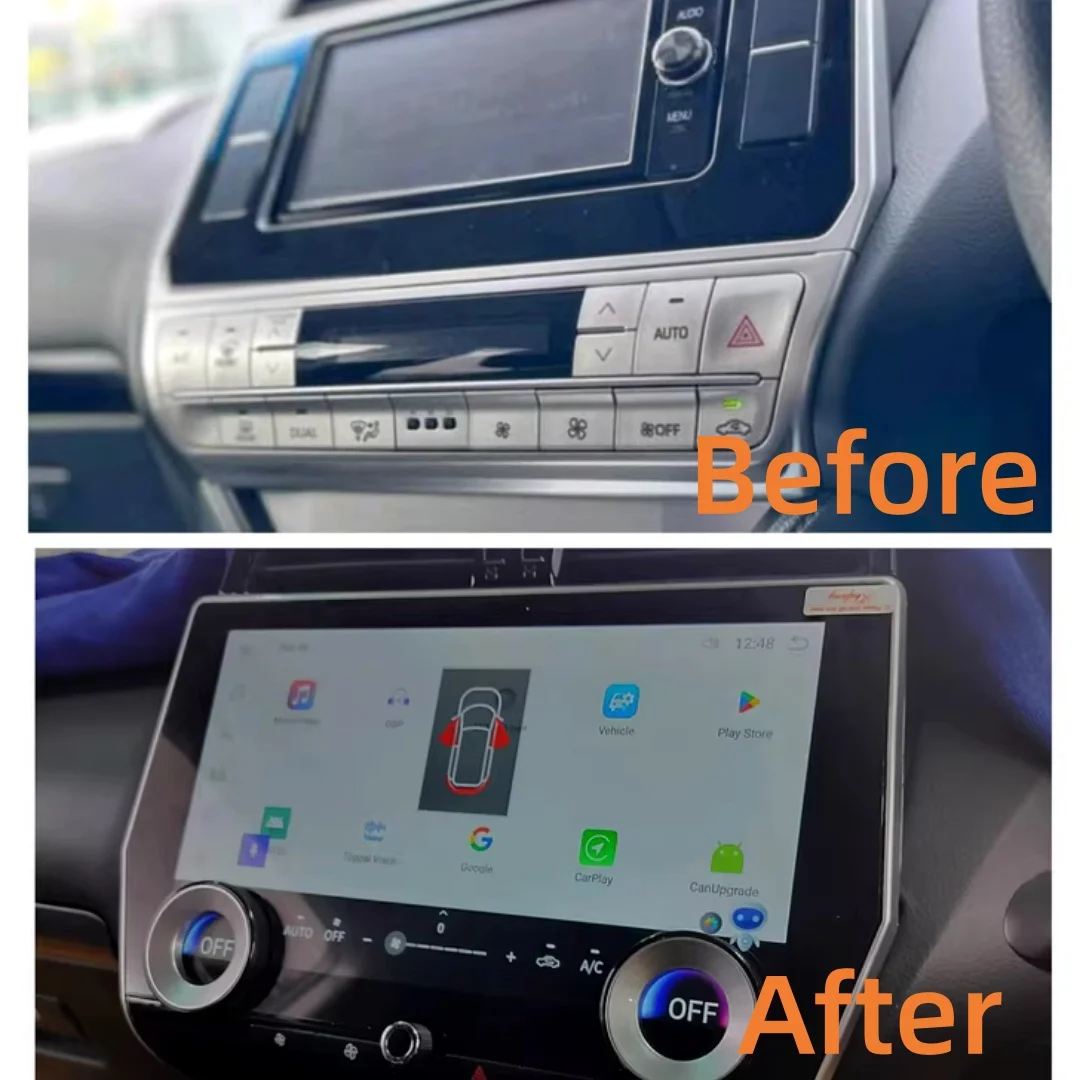 Qualcomm Android 13 For Toyota Land Cruiser Prado 150 2018+ Touch Screen Car GPS Navigation Multimedia Player Head Unit Carplay