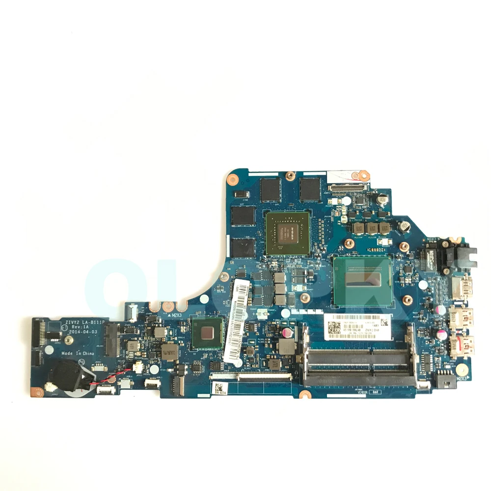 LA-B111P Mainboard with i5 i7-4th Gen CPU GTX860/960 GPU For Lenovo Y50-70 Y50P-70 Y70-70 Laptop Motherboard  DDR3 view 6
