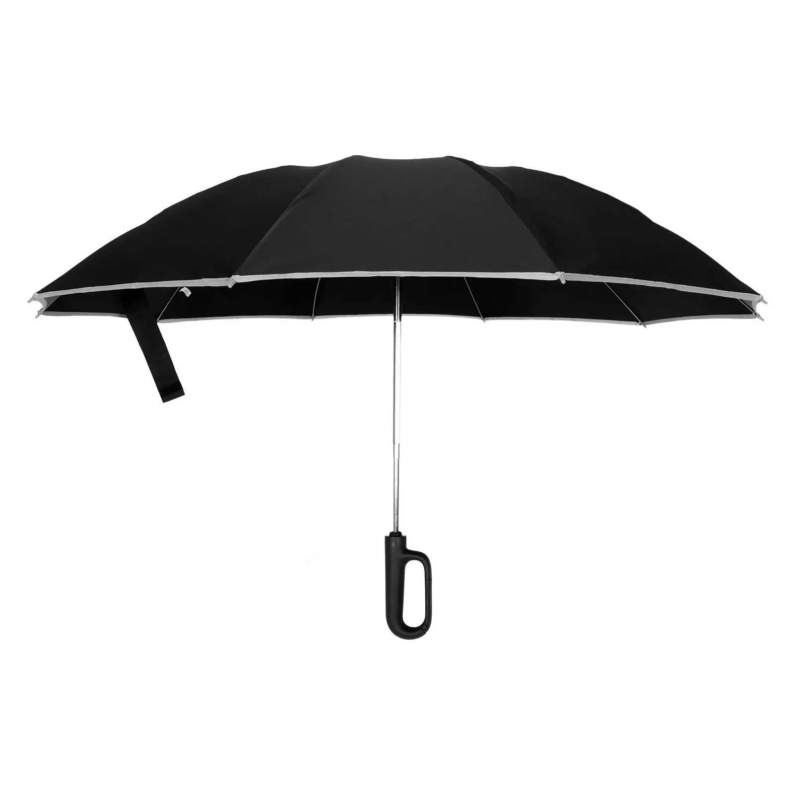 

Ring Buckle Reflective Umbrella Automatic Windproof Portable Folding Travel Rain Sun Umbrella Reverse Folding Compact Outdoor