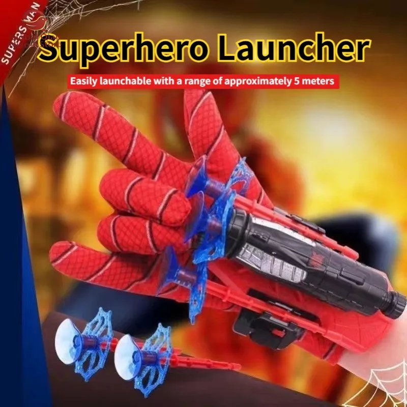 Wrist Web Shooter Toy Set for Boys And Girls with Spiderweb Rope Cosplay Launcher Role Playing Props Best Gift for Kids