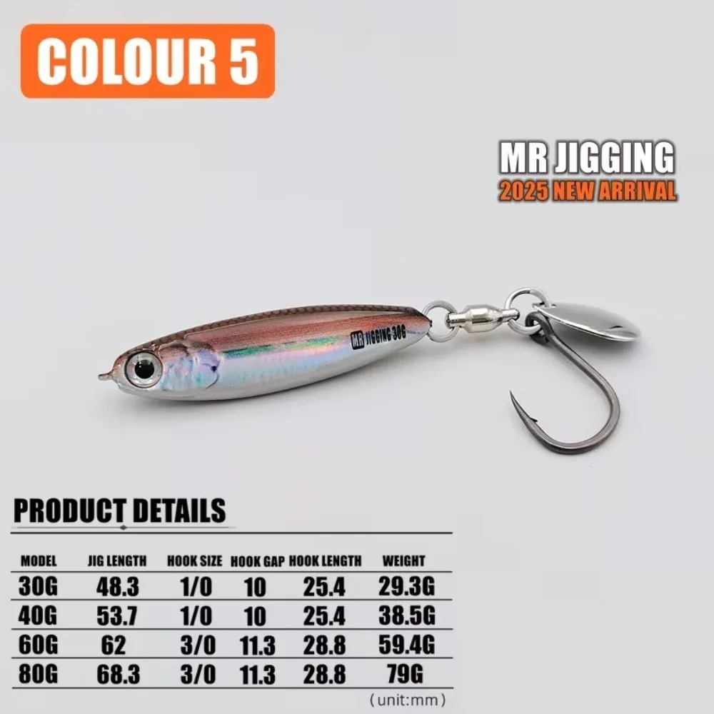 30g/40g/60g Short Chubby Iron Plate Bait Iron Plate UV Coating Mackerel Lure 3D Design Spinner Spoon 3D Spinner Spoon