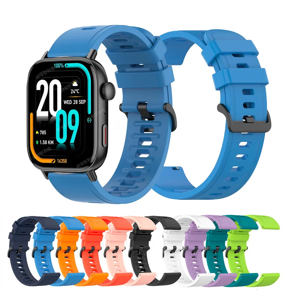 

20mm 22mm Band For COLMI C8 Max Smartwatch Sport Silicone Strap For COLMI C80 C81 C61 C60/P28 Plus/P8 P73 P81/P71 P68 P60 Correa