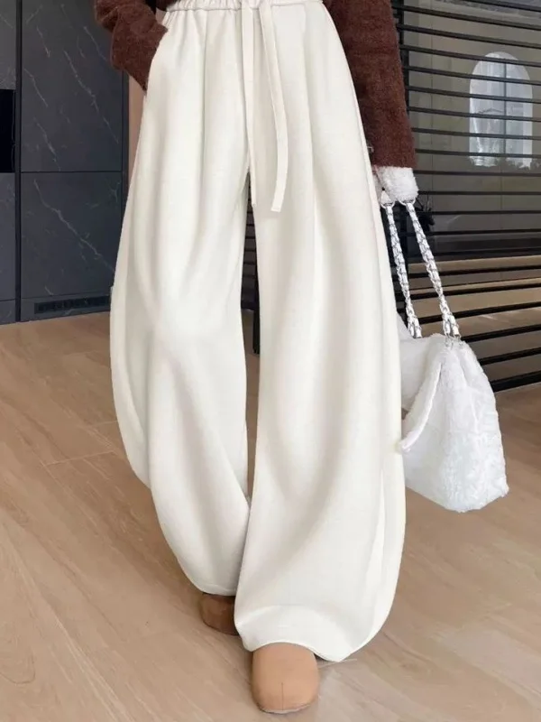 

Extra Large 300 Pou Sizing Drapey Rice Noodle Pants Knife Wide Leg Thiened Warm Autumn Winter New Sle Men's Casua...