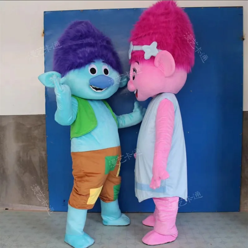 NEW Poppy From Dream works trolls Movie Costume Mascot Fancy Dress Brand Carnival Costume Halloween Gift