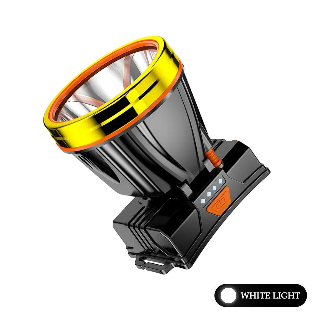 New Led Strong Light Type-c Charging Super Bright Field Shot Rechargeable Night Work Light Lamp Long Fishing Mine V2d6