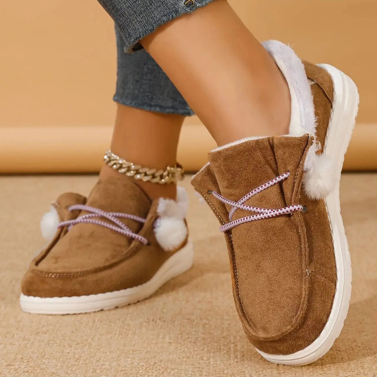 

Женские новые осенние и зимние модные и милые зимние ботинки для молодых девушек, студенческие слипоны в студенческом стиле, удобные, с бархатной мягкой подошвой, большие размеры, повседневные короткие ботинки для прогулок и бега для начинающих школьного 