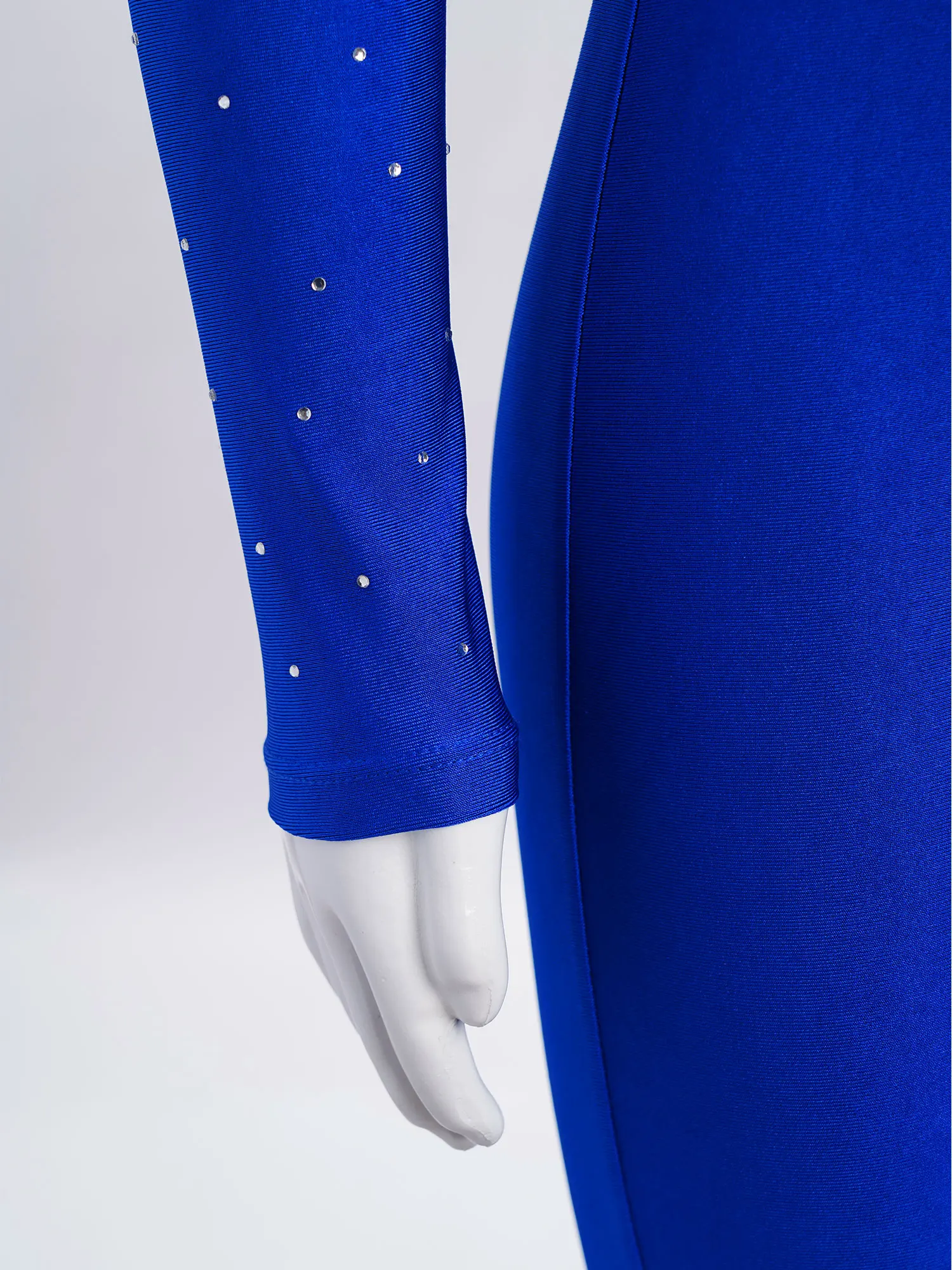 6-16Y الفتيات الشكل التزلج الرقص بذلة طويلة الأكمام لامعة الراين بقماش شفاف يوتار الباليه الجمباز البهلوانية ارتداءها #5